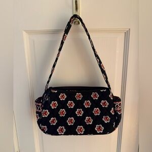 Vera Bradley Floral Black Quilted Shoulder Bag